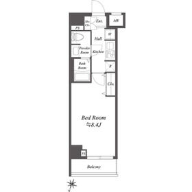 ＧＥＮＯＶＩＡ荻窪Ⅱｓｋｙｇａｒｄｅｎ・0302号室の間取り