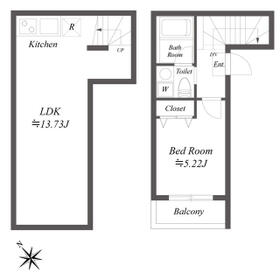 ルクレ三田の間取り