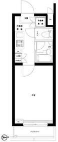 ルーブル早稲田六番館・508号室の間取り