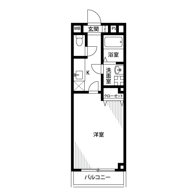 アンプルールフェール メゾン錦の間取り