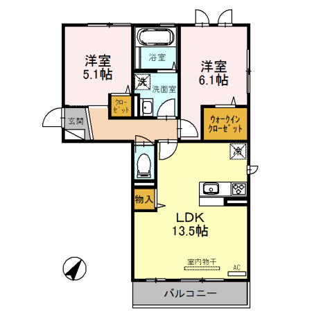アーバーオークスの間取り