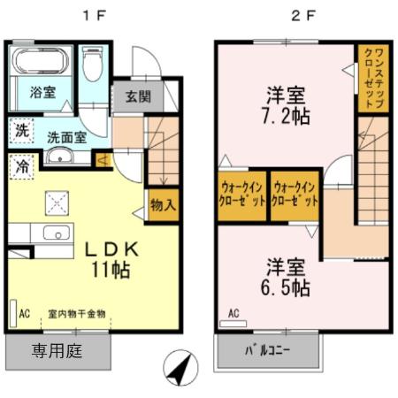 Ｗｉｎｇ小豆坂の間取り
