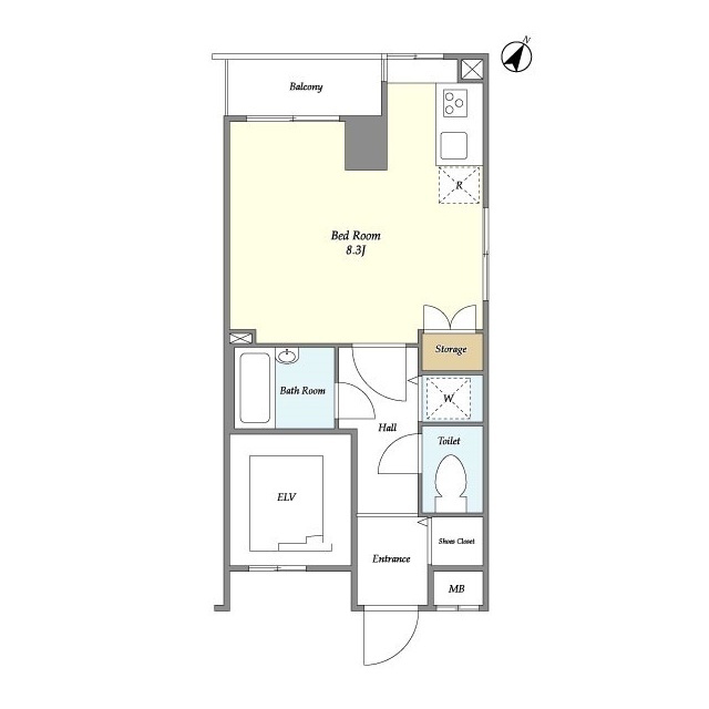 BPRレジデンス水天宮前の間取り