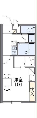 レオパレスリトル アイランドの間取り