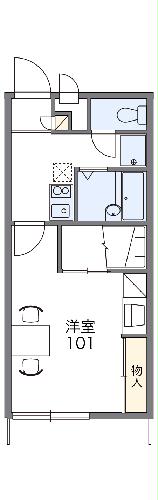 レオパレスにしまとばの間取り