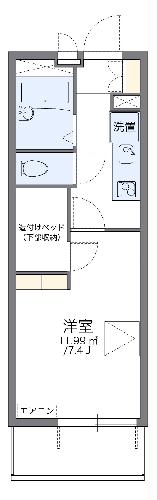 レオパレススプルースⅡの間取り
