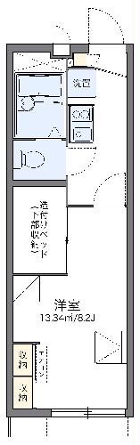 レオパレスエクレール Ⅱの間取り
