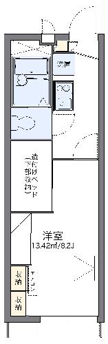 レオパレスエクレール Ⅱの間取り