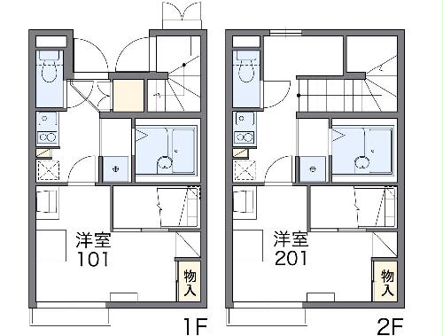 レオパレスTadpole須賀の間取り