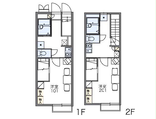 レオパレス北川の間取り