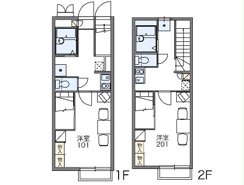 レオパレスユキコーポ77の間取り
