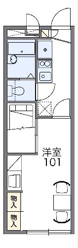 レオパレスひまわりの間取り