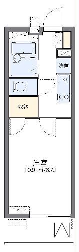 レオパレスしろがねの間取り