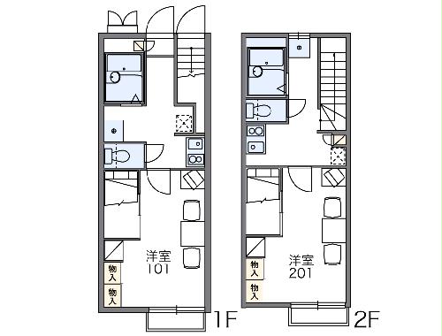 レオパレスMARCHENⅡの間取り