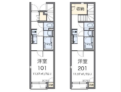レオネクストルネッタの間取り