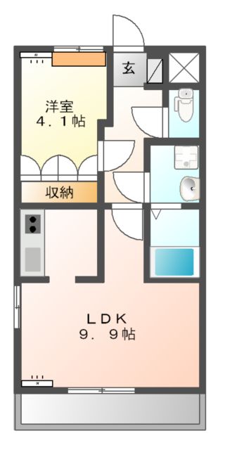 アリュールの間取り