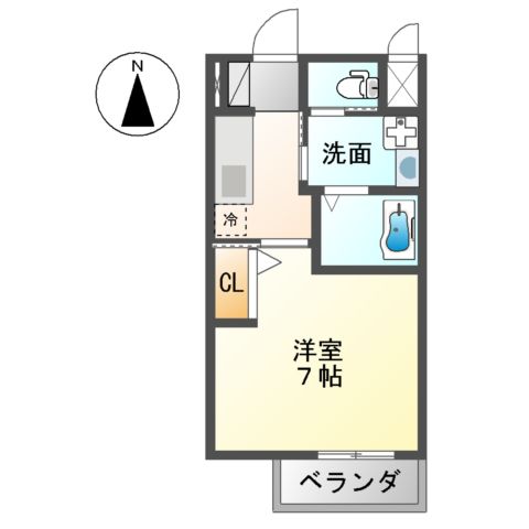 キャソレットニ條古城町の間取り