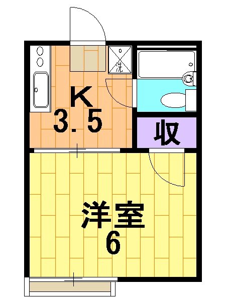 コーポみさきの間取り