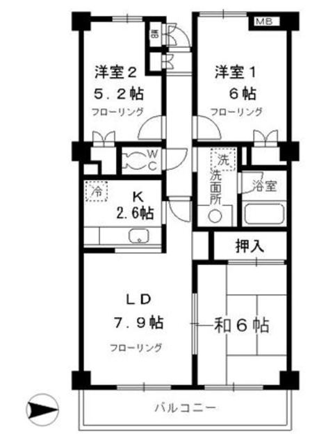 パークハイム Fの間取り