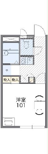 レオパレスアルカンシエル壱番館の間取り