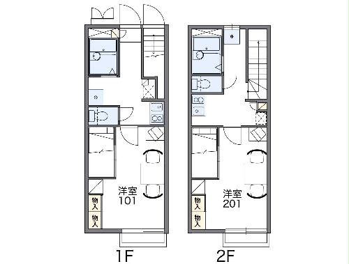 レオパレスメープルの間取り