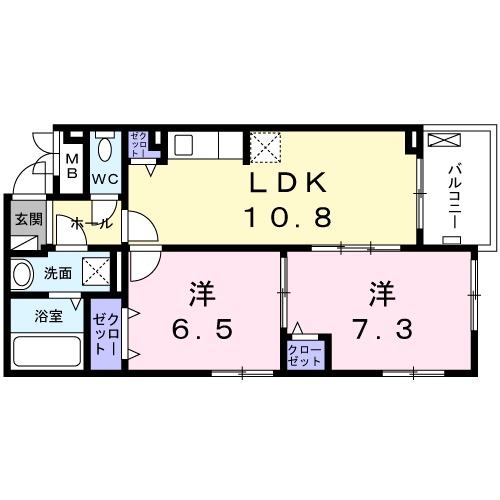 ココプラザ神原の間取り