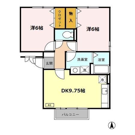 サンフルさがみ野 ABCの間取り