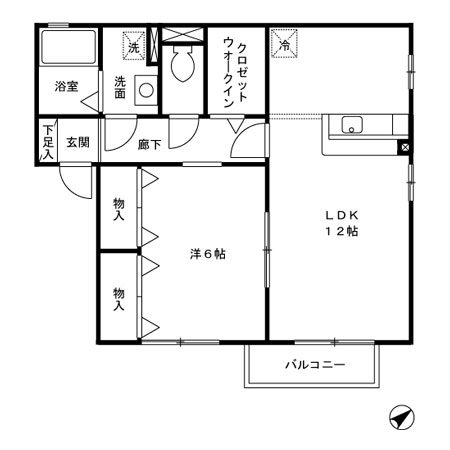 プラセール Gの間取り