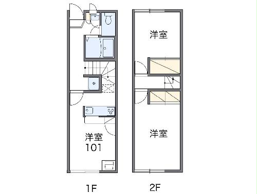レオパレスノルデングッチの間取り