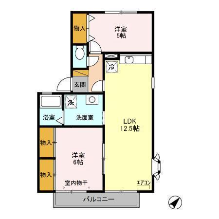 ラフィネ FGの間取り