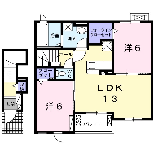 SHINYASHIKI:APの間取り