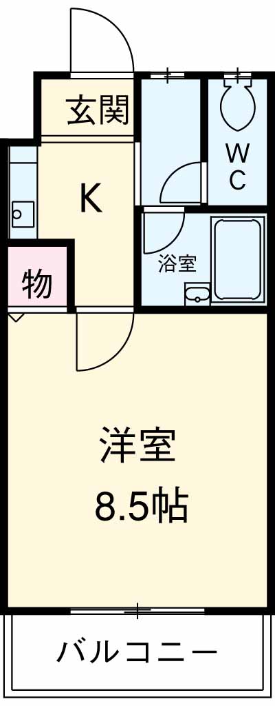 イデアーレ鶴川の間取り