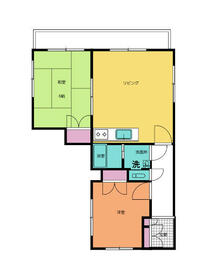 フラワーパークハイツAの間取り