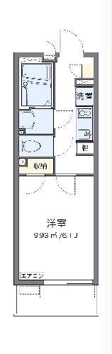 クレイノホクレレ　エルアの間取り