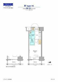 プラウドフラット西早稲田・205号室の間取り