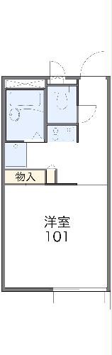 レオパレスMiLe Stoneの間取り