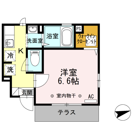 プリマヴェーラ・101号室の間取り