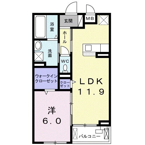 エトワール Cの間取り