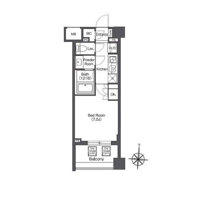ORSUS HONJOAZUMABASHIの間取り