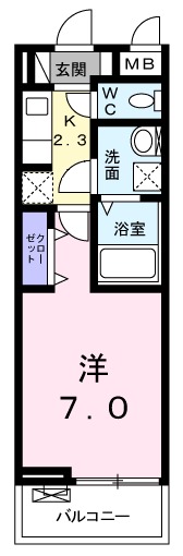 ウィステリア ウエストの間取り