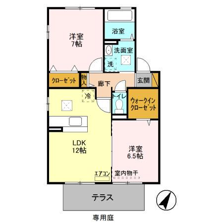 リビングタウン南花島Cの間取り