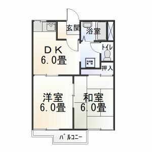 タウニィ山本B棟の間取り