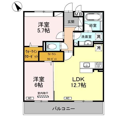 マジェスティ サザン Ⅰ棟の間取り