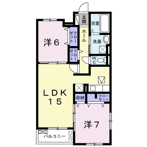サンリット三山木の間取り