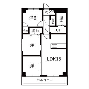 プロミネント四日市 の間取り