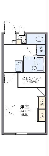 レオパレスシティパルAの間取り