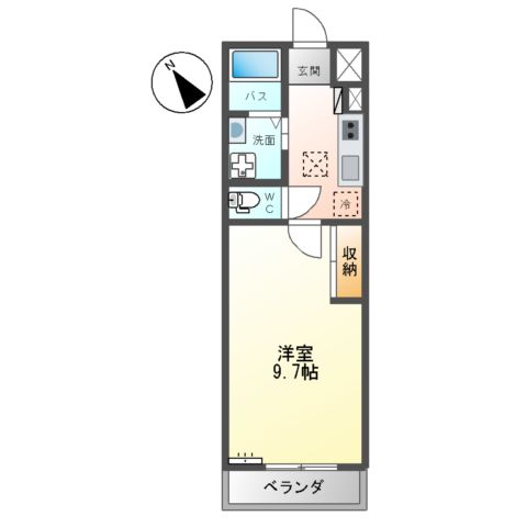 クレセントⅡ(CRESCENT Ⅱ)の間取り