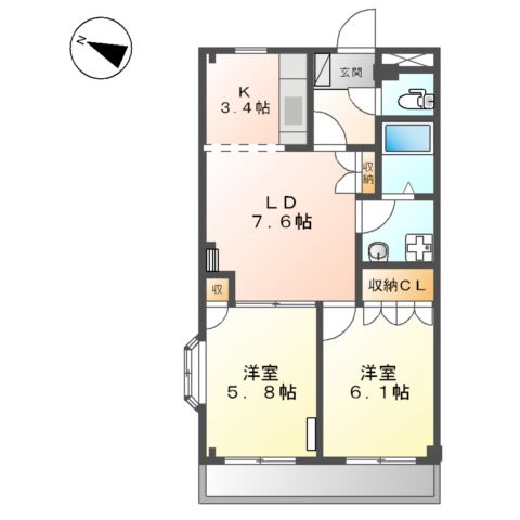 サンモールの間取り