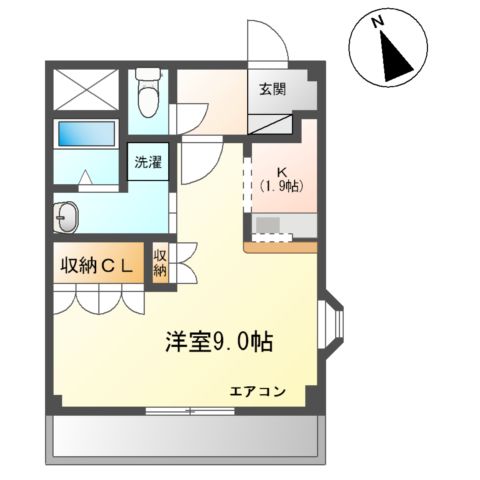 ハピネス　ハイムの間取り