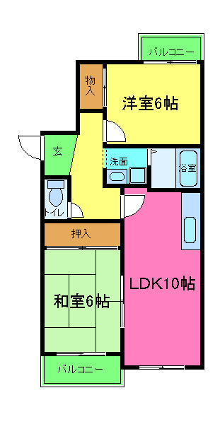 パラシオン蘭の間取り